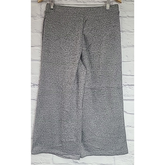Modcloth Racing in Rainbow Stripe Sweatpants Women's Medium Crop Gray Wide Leg - Picture 4 of 6